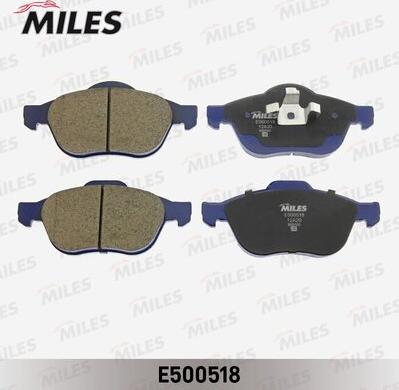 Miles E500518 - Kit de plaquettes de frein, frein à disque cwaw.fr