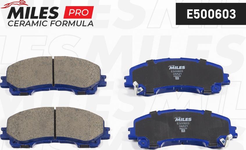 Miles E500603 - Kit de plaquettes de frein, frein à disque cwaw.fr