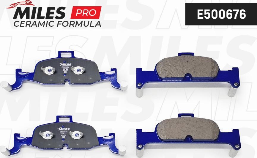 Miles E500676 - Kit de plaquettes de frein, frein à disque cwaw.fr