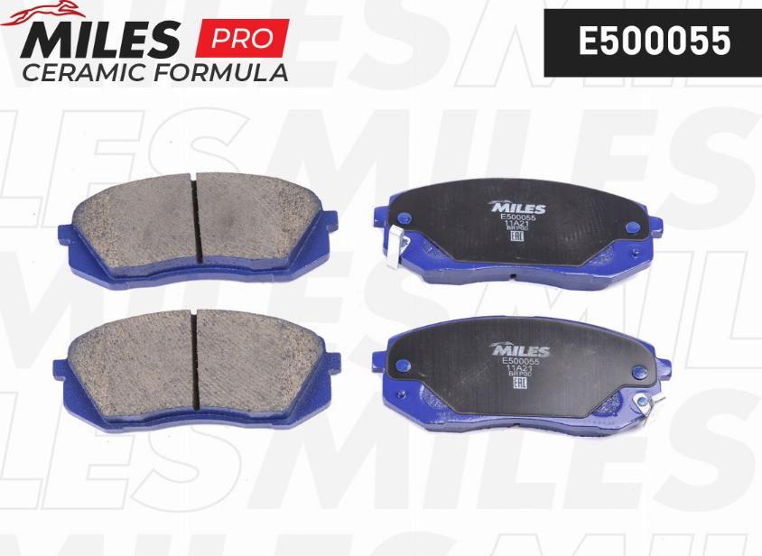 Miles E500055 - Kit de plaquettes de frein, frein à disque cwaw.fr