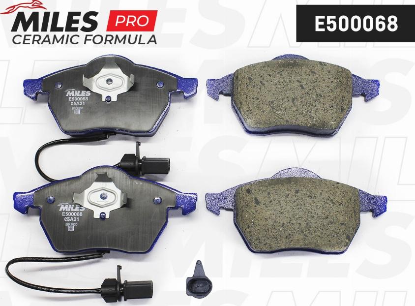 Miles E500068 - Kit de plaquettes de frein, frein à disque cwaw.fr