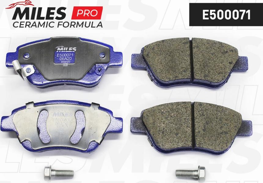 Miles E500071 - Kit de plaquettes de frein, frein à disque cwaw.fr