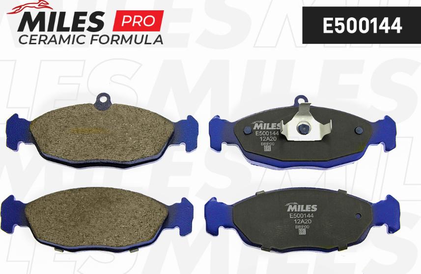 Miles E500144 - Kit de plaquettes de frein, frein à disque cwaw.fr