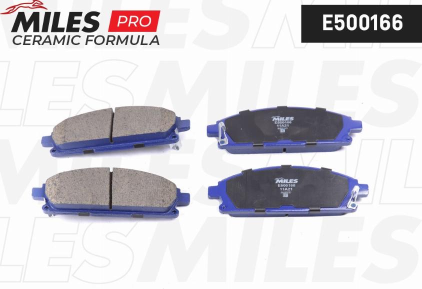 Miles E500166 - Kit de plaquettes de frein, frein à disque cwaw.fr