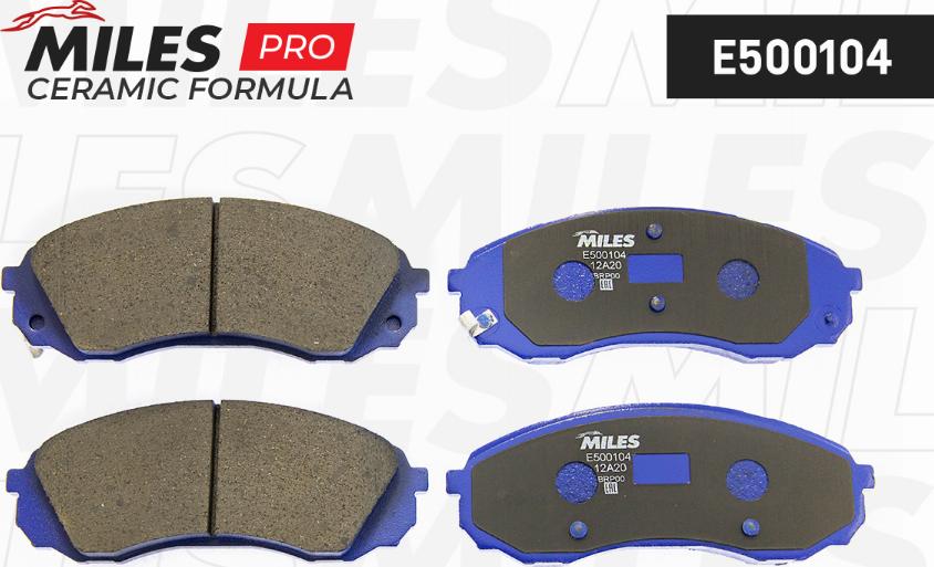 Miles E500104 - Kit de plaquettes de frein, frein à disque cwaw.fr