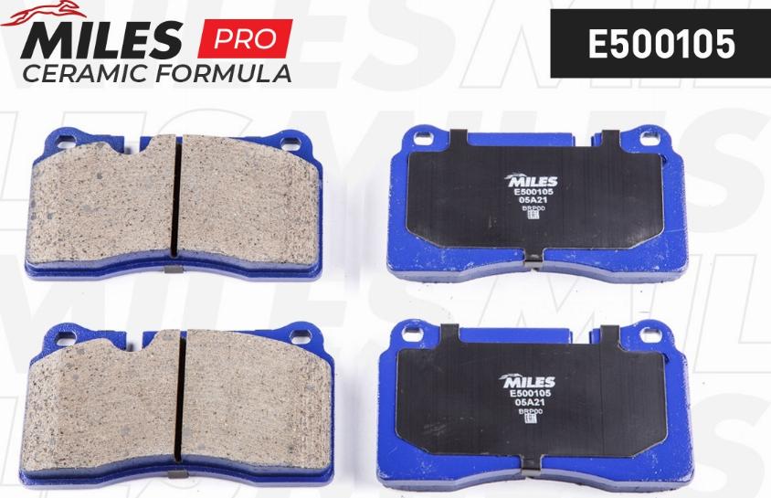 Miles E500105 - Kit de plaquettes de frein, frein à disque cwaw.fr