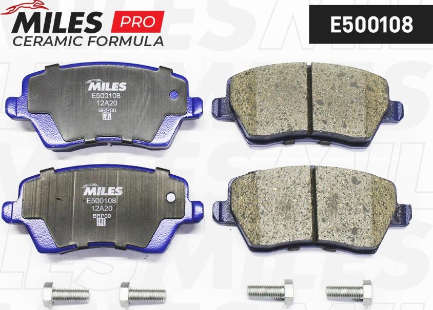 Miles E500108 - Kit de plaquettes de frein, frein à disque cwaw.fr