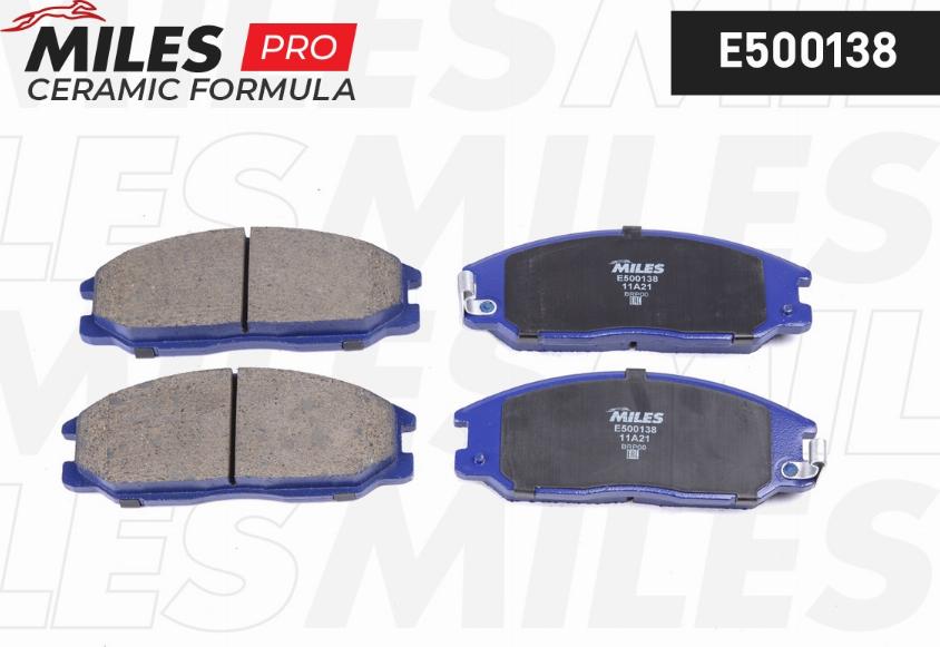 Miles E500138 - Kit de plaquettes de frein, frein à disque cwaw.fr