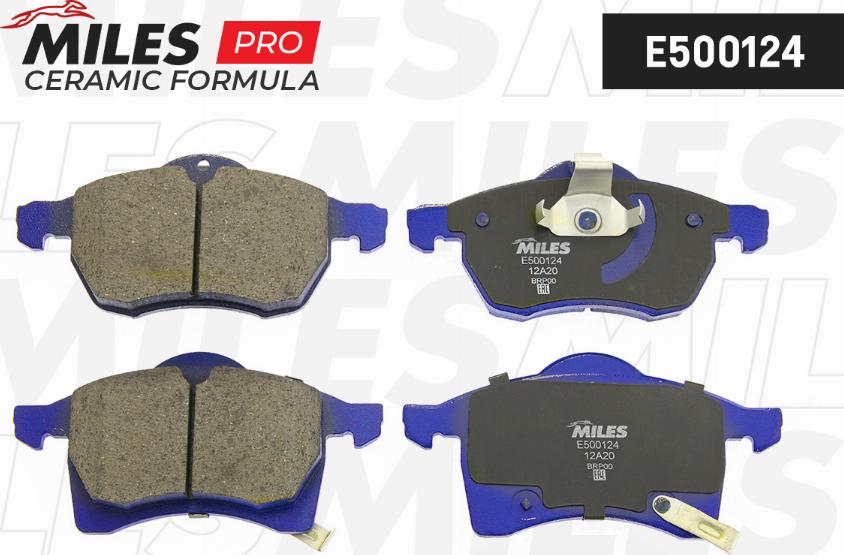 Miles E500124 - Kit de plaquettes de frein, frein à disque cwaw.fr