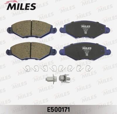 Miles E500171 - Kit de plaquettes de frein, frein à disque cwaw.fr