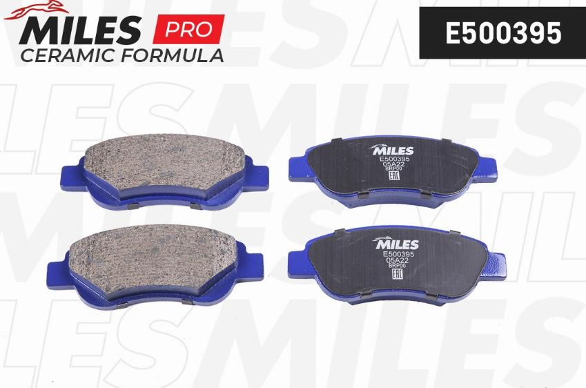 Miles E500395 - Kit de plaquettes de frein, frein à disque cwaw.fr