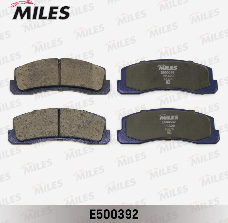 Miles E500392 - Kit de plaquettes de frein, frein à disque cwaw.fr