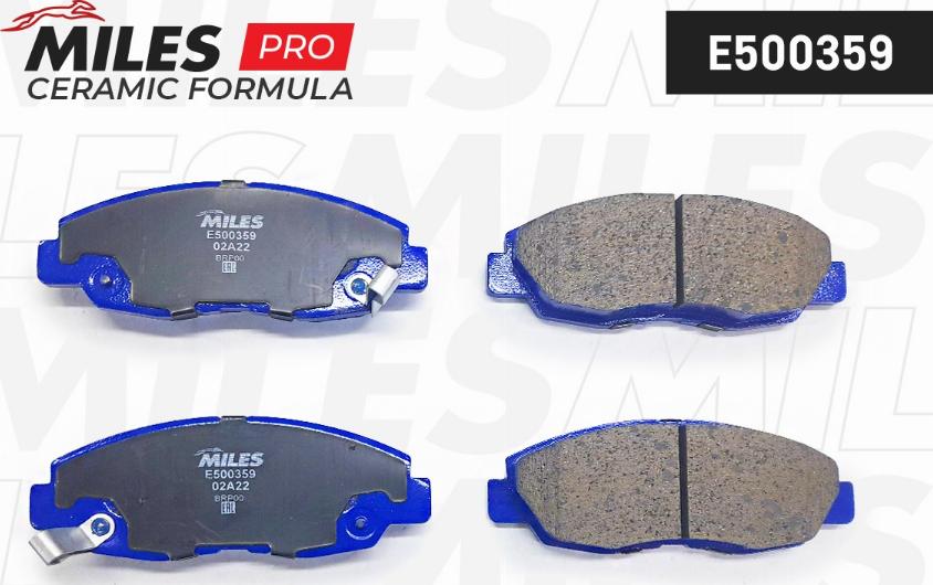 Miles E500359 - Kit de plaquettes de frein, frein à disque cwaw.fr