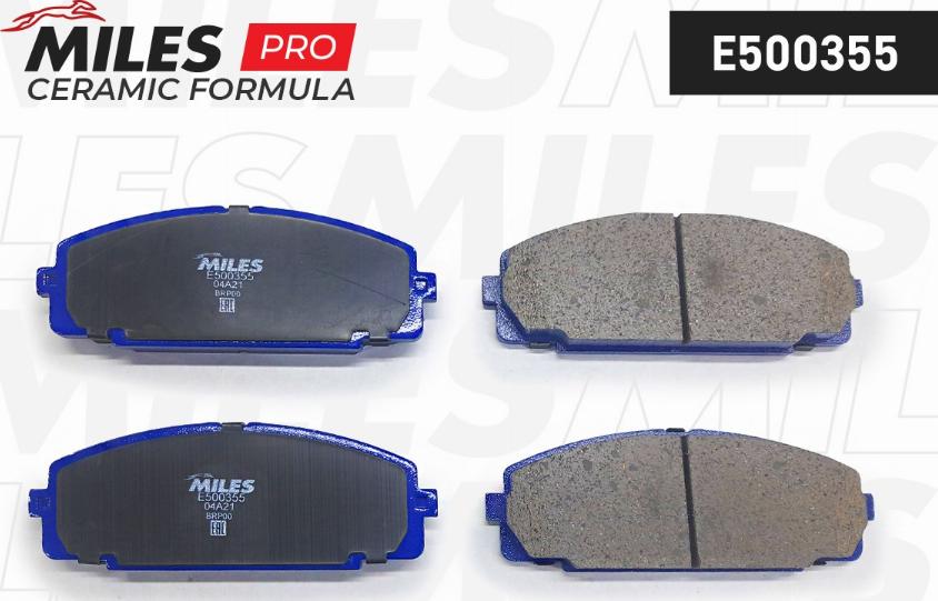 Miles E500355 - Kit de plaquettes de frein, frein à disque cwaw.fr