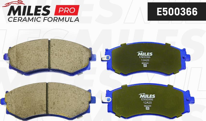 Miles E500366 - Kit de plaquettes de frein, frein à disque cwaw.fr