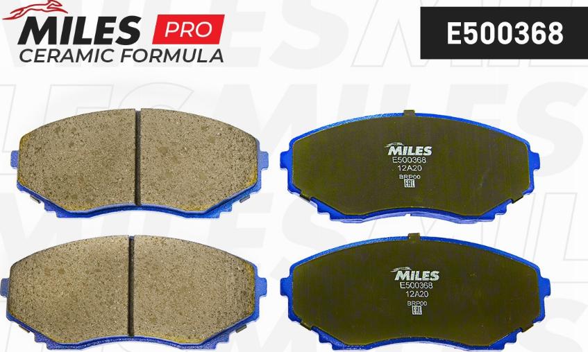 Miles E500368 - Kit de plaquettes de frein, frein à disque cwaw.fr