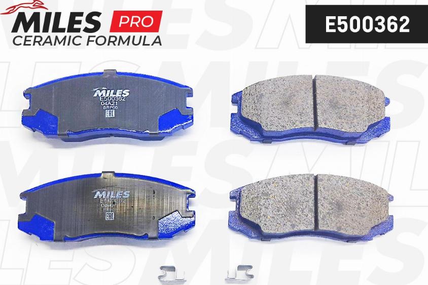 Miles E500362 - Kit de plaquettes de frein, frein à disque cwaw.fr