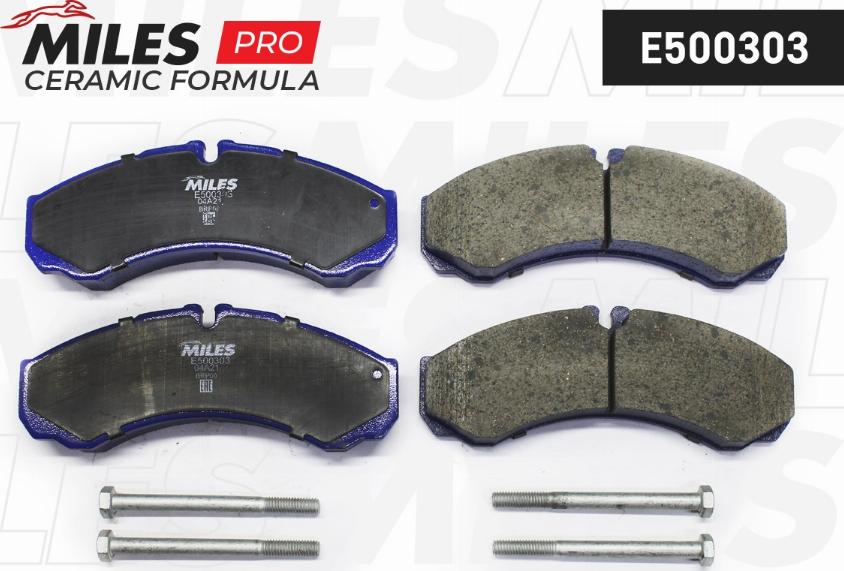 Miles E500303 - Kit de plaquettes de frein, frein à disque cwaw.fr