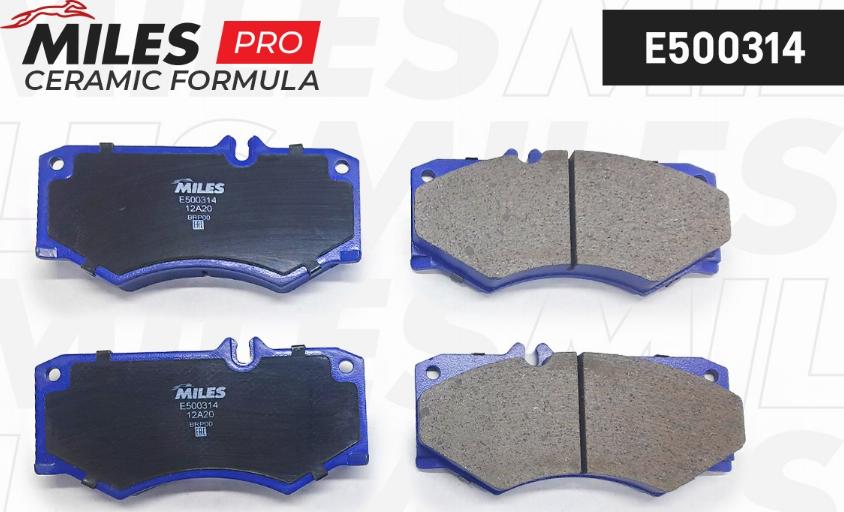 Miles E500314 - Kit de plaquettes de frein, frein à disque cwaw.fr