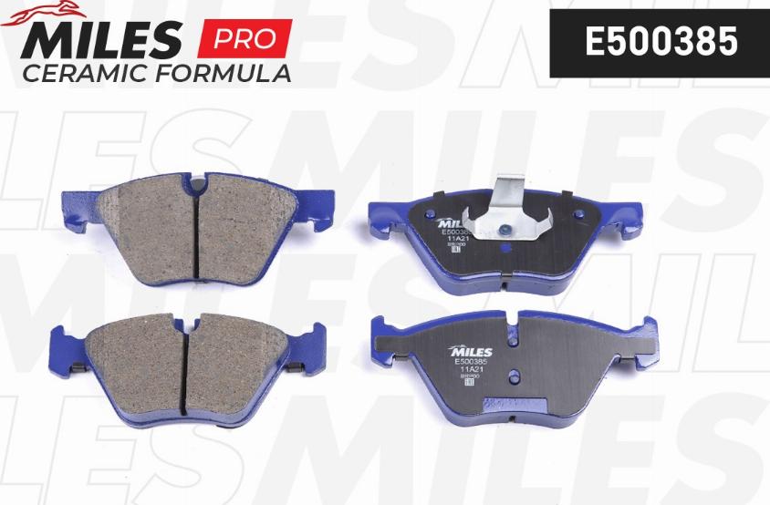 Miles E500385 - Kit de plaquettes de frein, frein à disque cwaw.fr