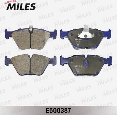 Miles E500387 - Kit de plaquettes de frein, frein à disque cwaw.fr