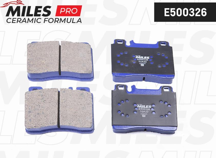 Miles E500326 - Kit de plaquettes de frein, frein à disque cwaw.fr