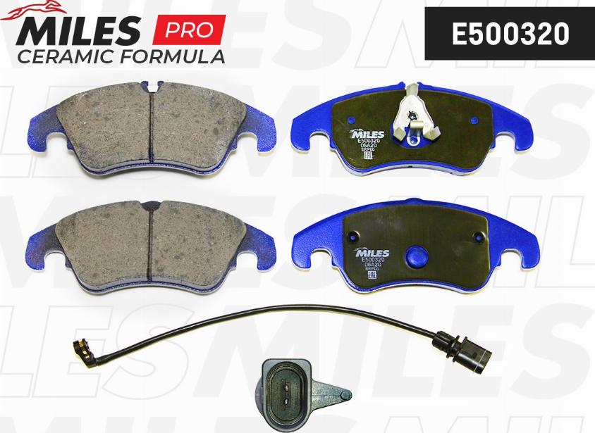 Miles E500320 - Kit de plaquettes de frein, frein à disque cwaw.fr