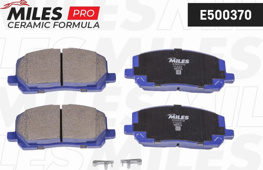 Miles E500370 - Kit de plaquettes de frein, frein à disque cwaw.fr