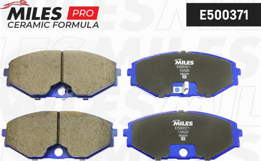 Miles E500371 - Kit de plaquettes de frein, frein à disque cwaw.fr