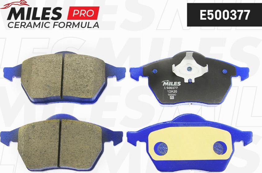 Miles E500377 - Kit de plaquettes de frein, frein à disque cwaw.fr