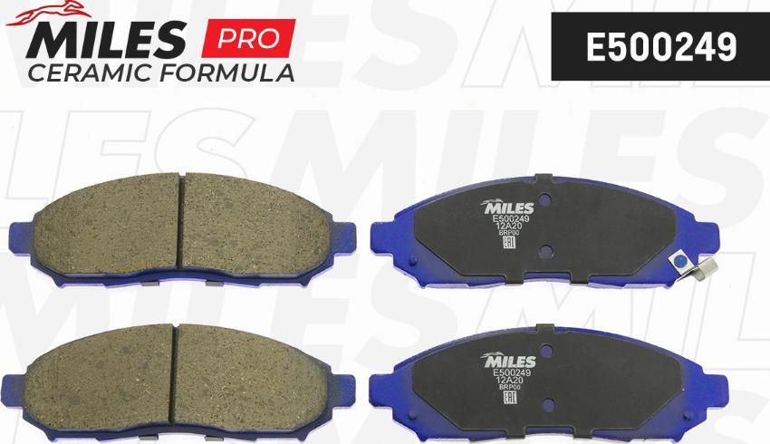 Miles E500249 - Kit de plaquettes de frein, frein à disque cwaw.fr