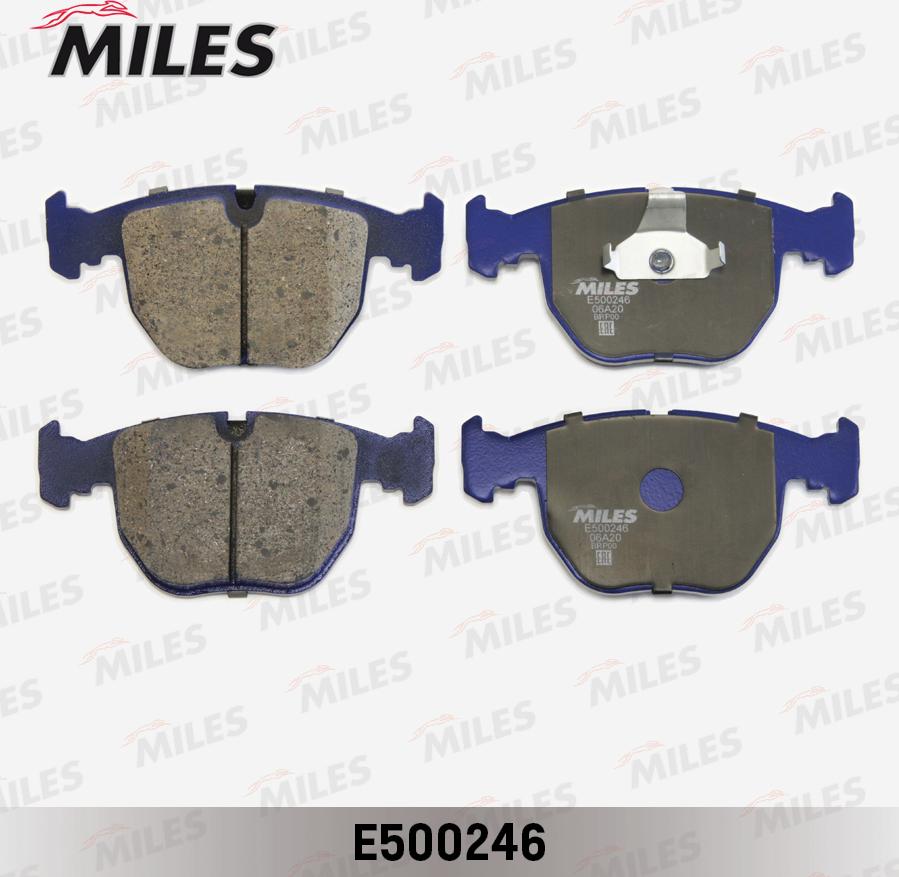 Miles E500246 - Kit de plaquettes de frein, frein à disque cwaw.fr