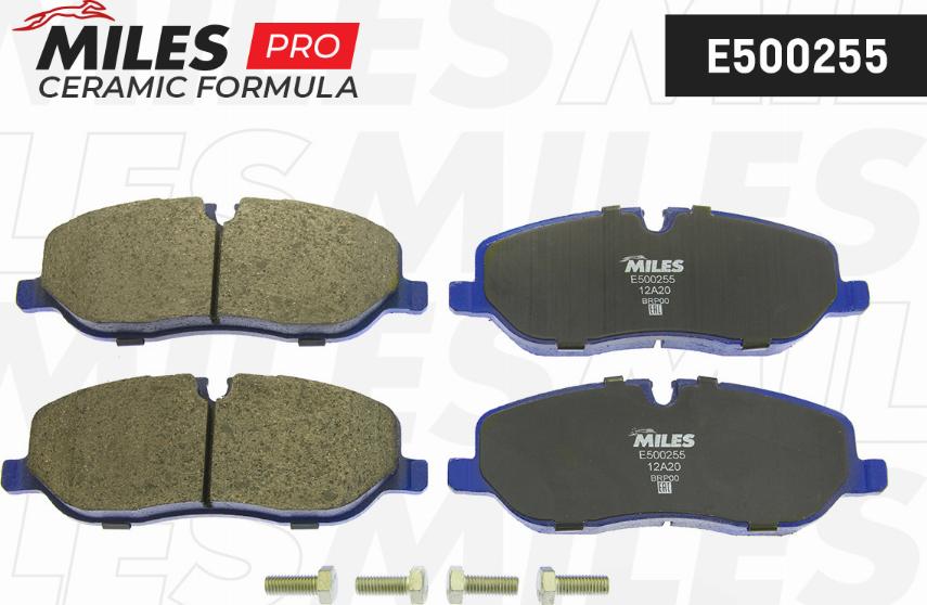 Miles E500255 - Kit de plaquettes de frein, frein à disque cwaw.fr