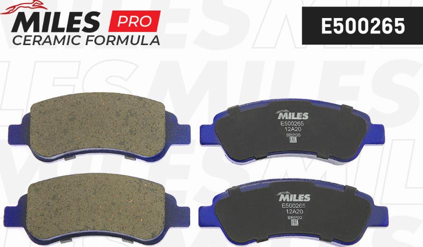 Miles E500265 - Kit de plaquettes de frein, frein à disque cwaw.fr