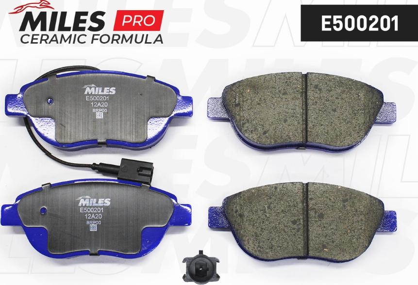 Miles E500201 - Kit de plaquettes de frein, frein à disque cwaw.fr