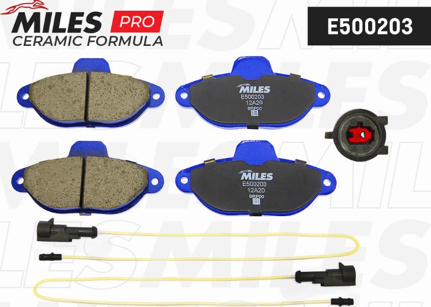 Miles E500203 - Kit de plaquettes de frein, frein à disque cwaw.fr