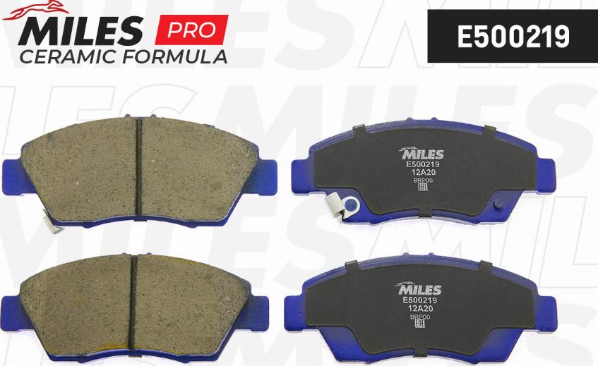 Miles E500219 - Kit de plaquettes de frein, frein à disque cwaw.fr