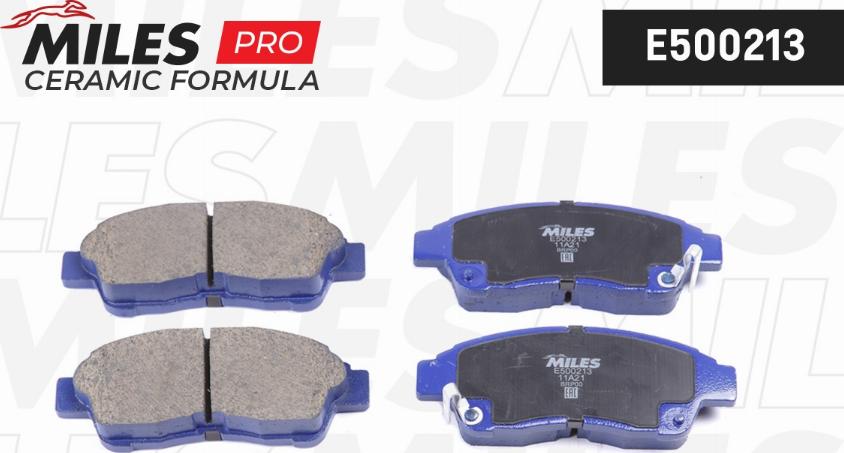 Miles E500213 - Kit de plaquettes de frein, frein à disque cwaw.fr