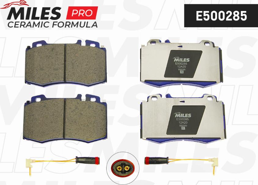 Miles E500285 - Kit de plaquettes de frein, frein à disque cwaw.fr