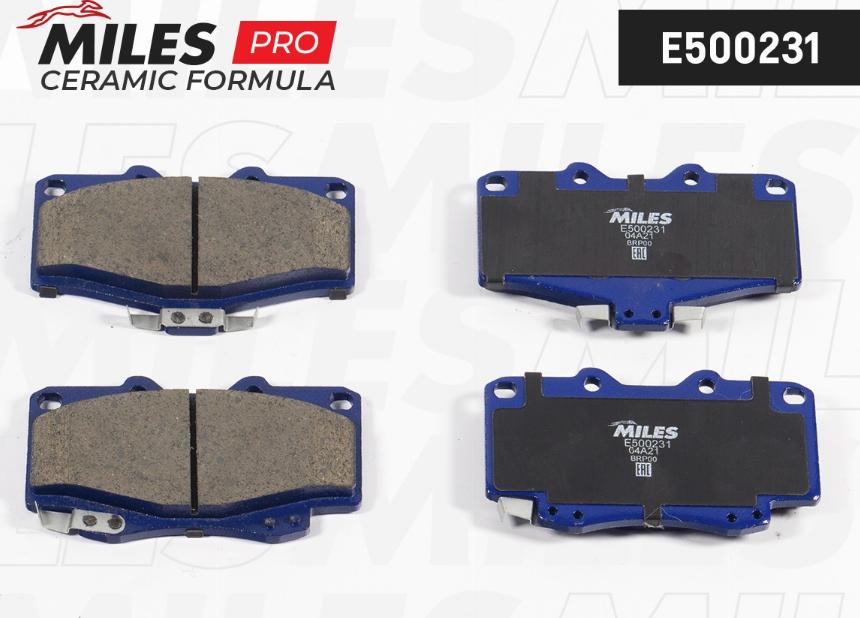 Miles E500231 - Kit de plaquettes de frein, frein à disque cwaw.fr