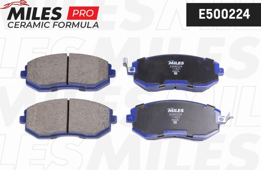 Miles E500224 - Kit de plaquettes de frein, frein à disque cwaw.fr