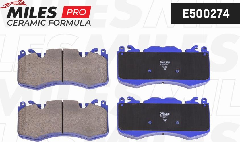 Miles E500274 - Kit de plaquettes de frein, frein à disque cwaw.fr