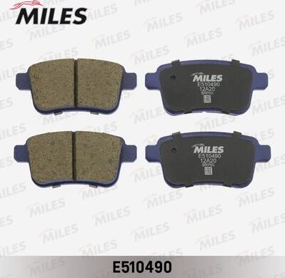 Miles E510490 - Kit de plaquettes de frein, frein à disque cwaw.fr