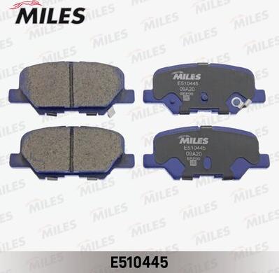 Miles E510445 - Kit de plaquettes de frein, frein à disque cwaw.fr