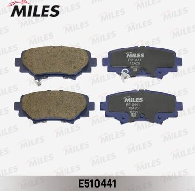 Miles E510441 - Kit de plaquettes de frein, frein à disque cwaw.fr