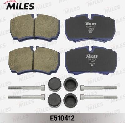 Miles E510412 - Kit de plaquettes de frein, frein à disque cwaw.fr