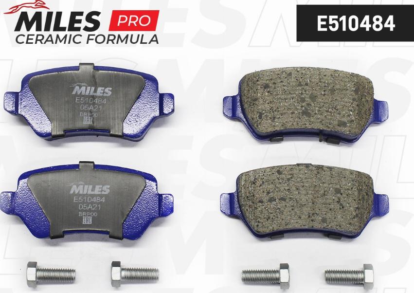 Miles E510484 - Kit de plaquettes de frein, frein à disque cwaw.fr