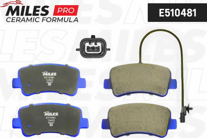 Miles E510481 - Kit de plaquettes de frein, frein à disque cwaw.fr