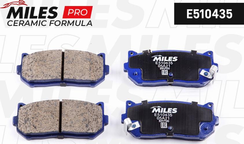 Miles E510435 - Kit de plaquettes de frein, frein à disque cwaw.fr