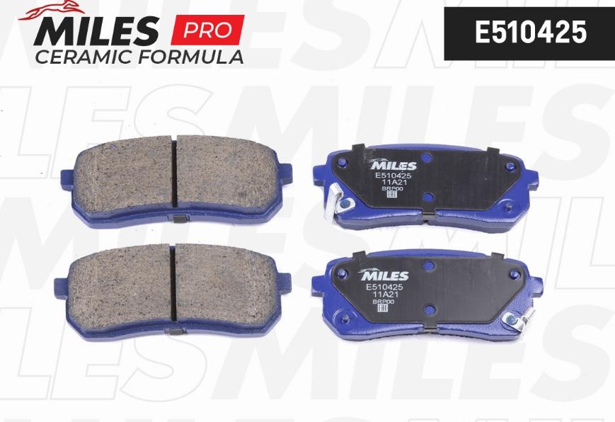 Miles E510425 - Kit de plaquettes de frein, frein à disque cwaw.fr